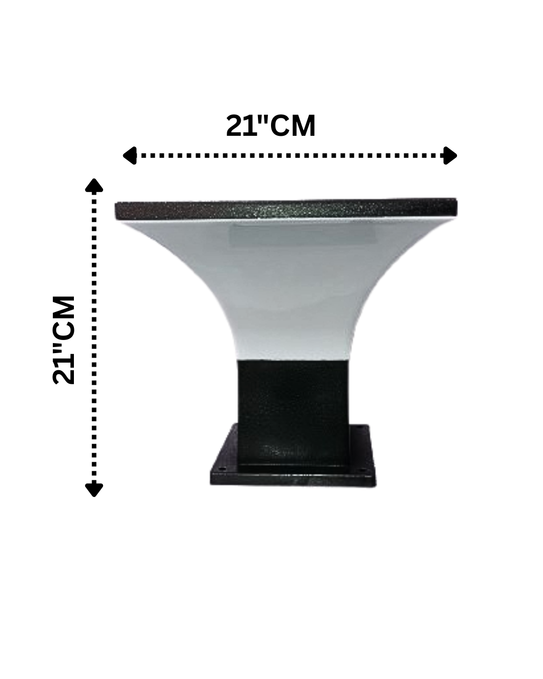 Black Metal Outdoor Gate Light for Pillar, Boundary Wall Lamp - Image 3