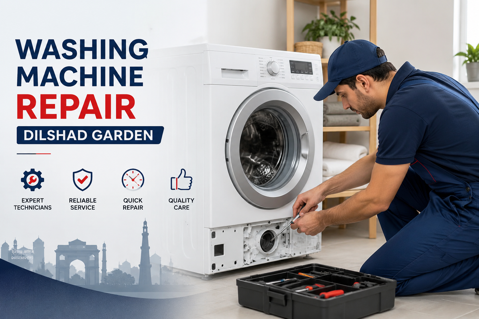 Washing Machine Repair in Dilshad Garden – Reliable & Fast Service at Your Doorstep