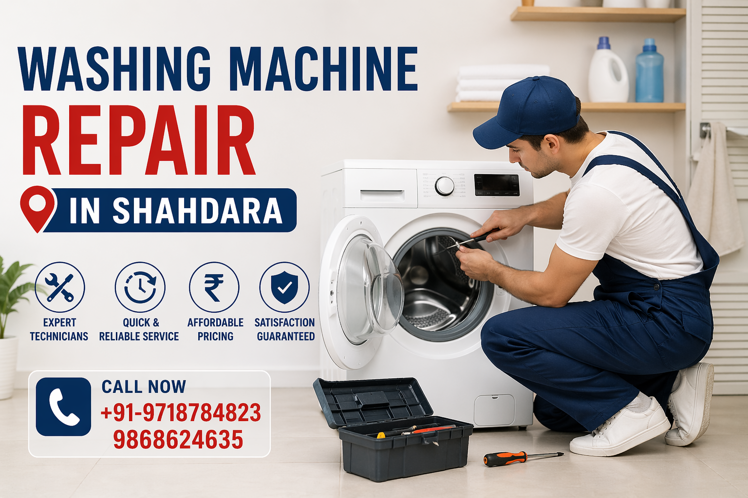 Washing Machine Repair in Shahdara – Reliable & Quick Service at Your Doorstep
