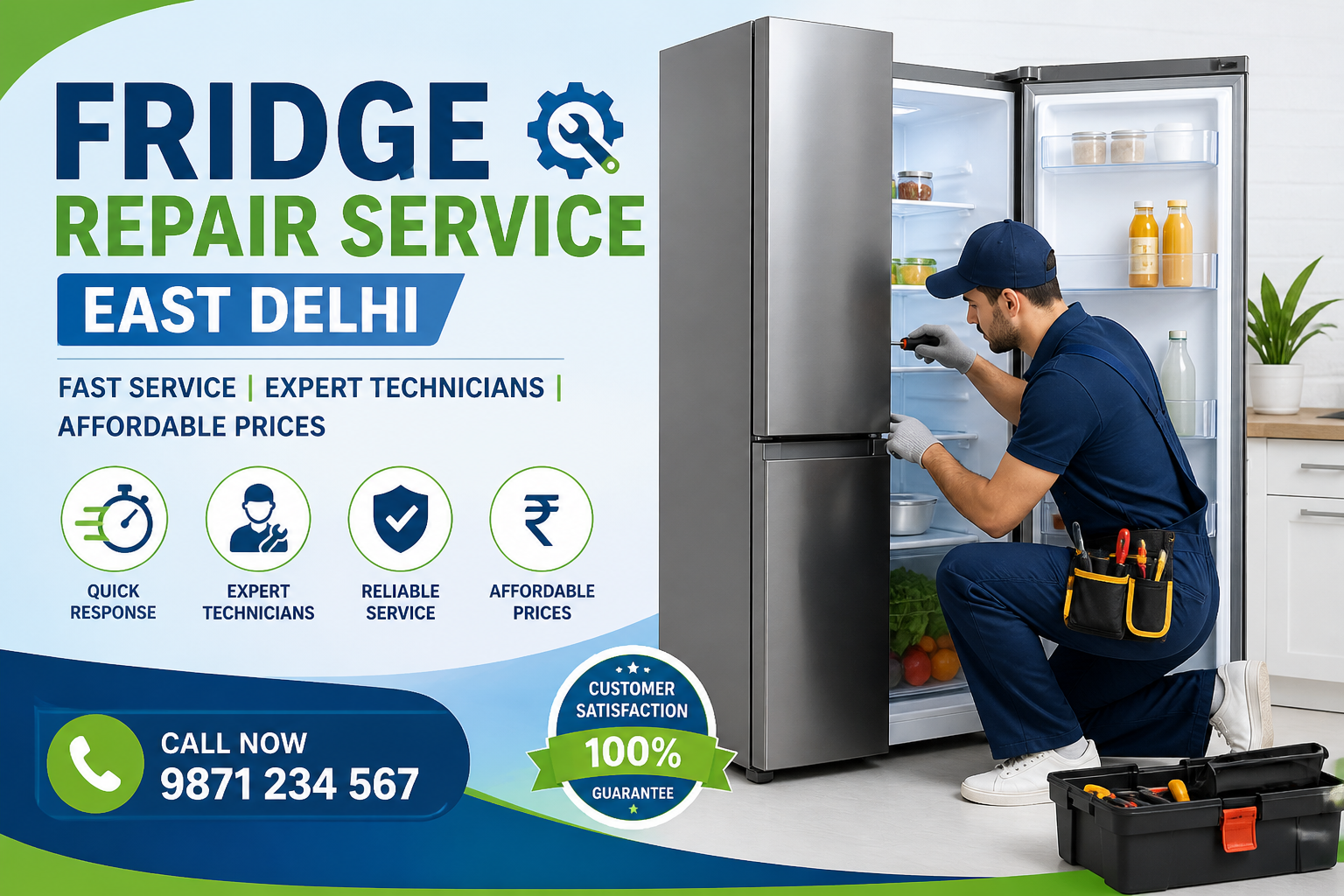 Fridge Repair Service East Delhi – Fast, Affordable & Expert Solutions