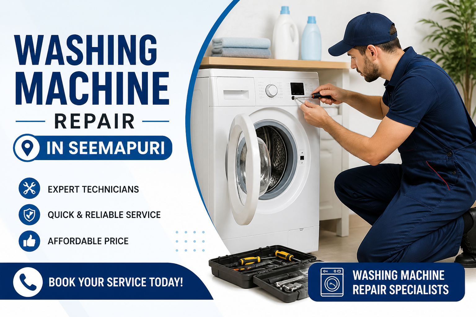 Washing Machine Repair in Seemapuri | Fast & Reliable Home Appliance Service