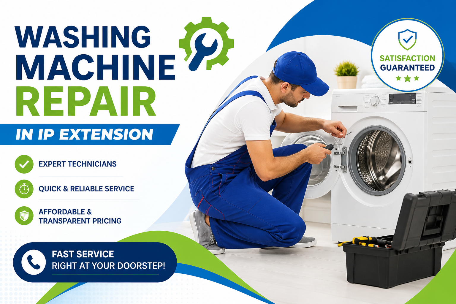 Washing Machine Repair in IP Extension – Fast & Trusted Home Appliance Solution