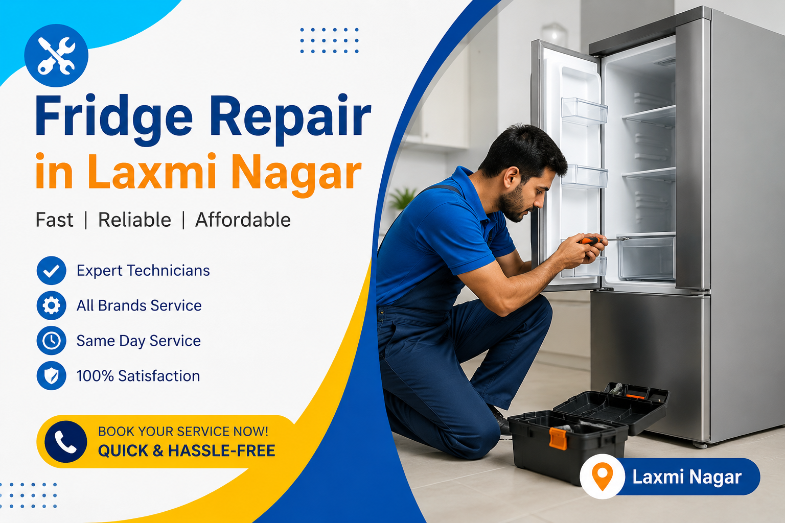 Fridge Repair in Laxmi Nagar – Fast, Affordable & Trusted Services