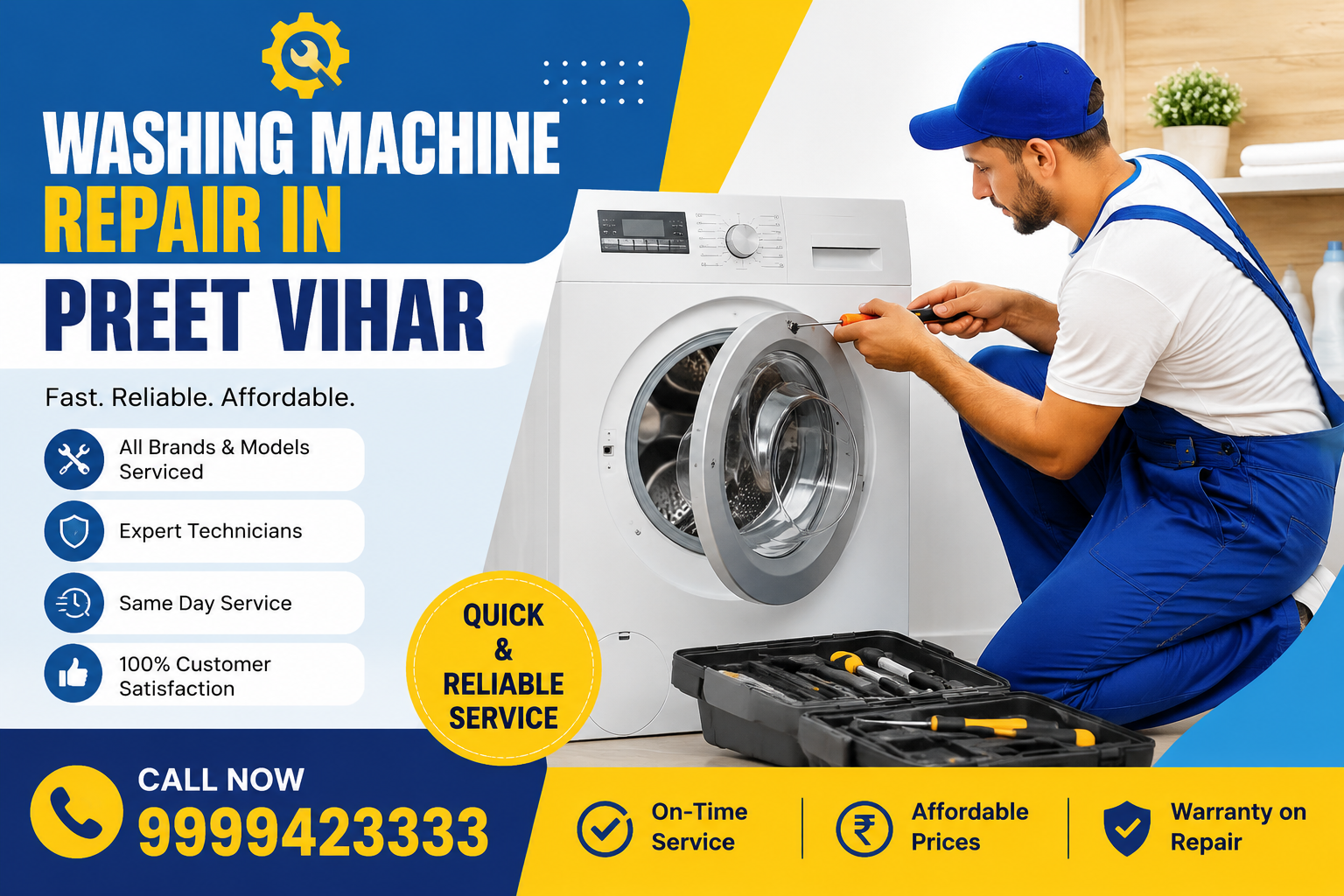 Washing Machine Repair in Preet Vihar – Fast, Affordable & Expert Service