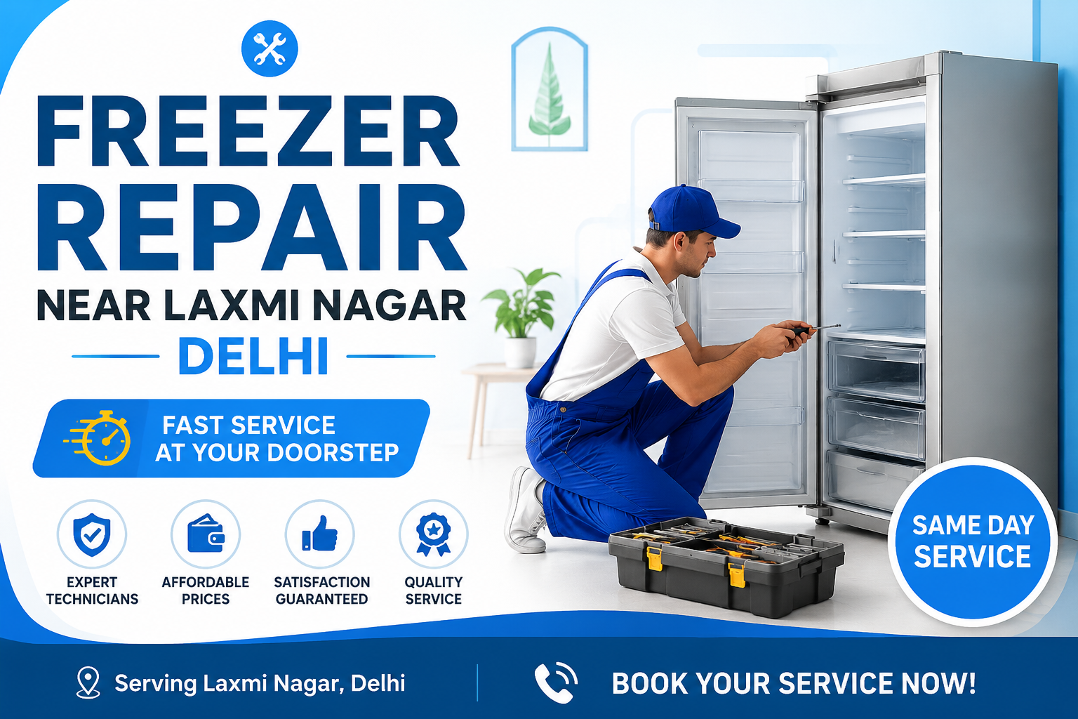 Freezer Repair Near Laxmi Nagar Delhi – Fast & Affordable Services