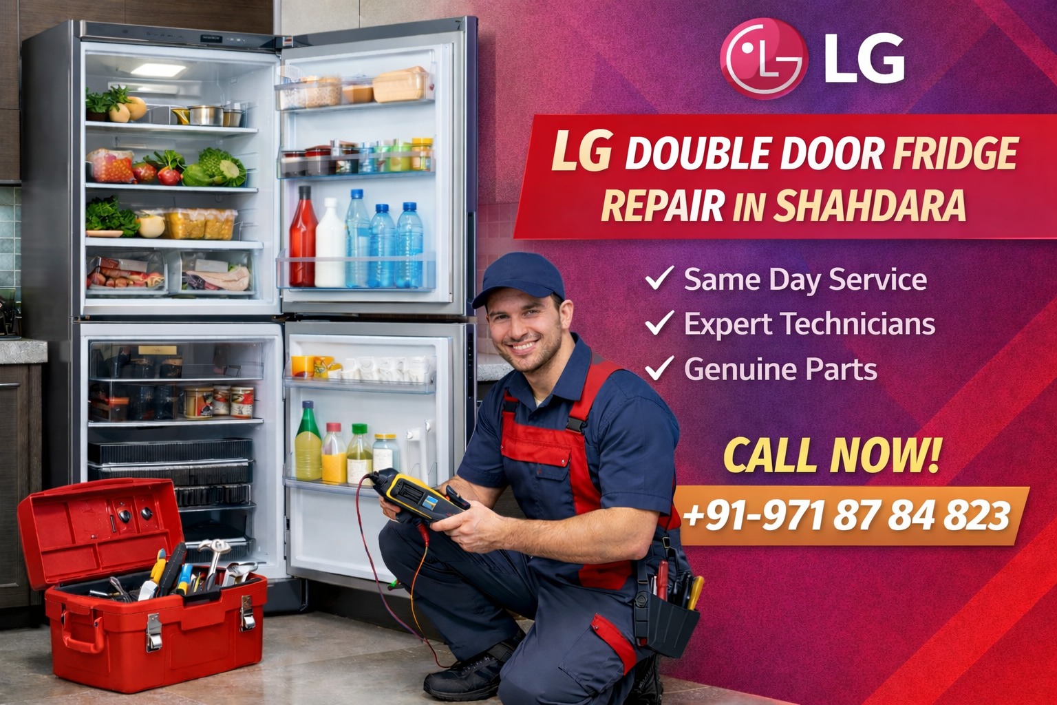 LG Double Door Fridge Repair Shahdara – Reliable & Fast Service