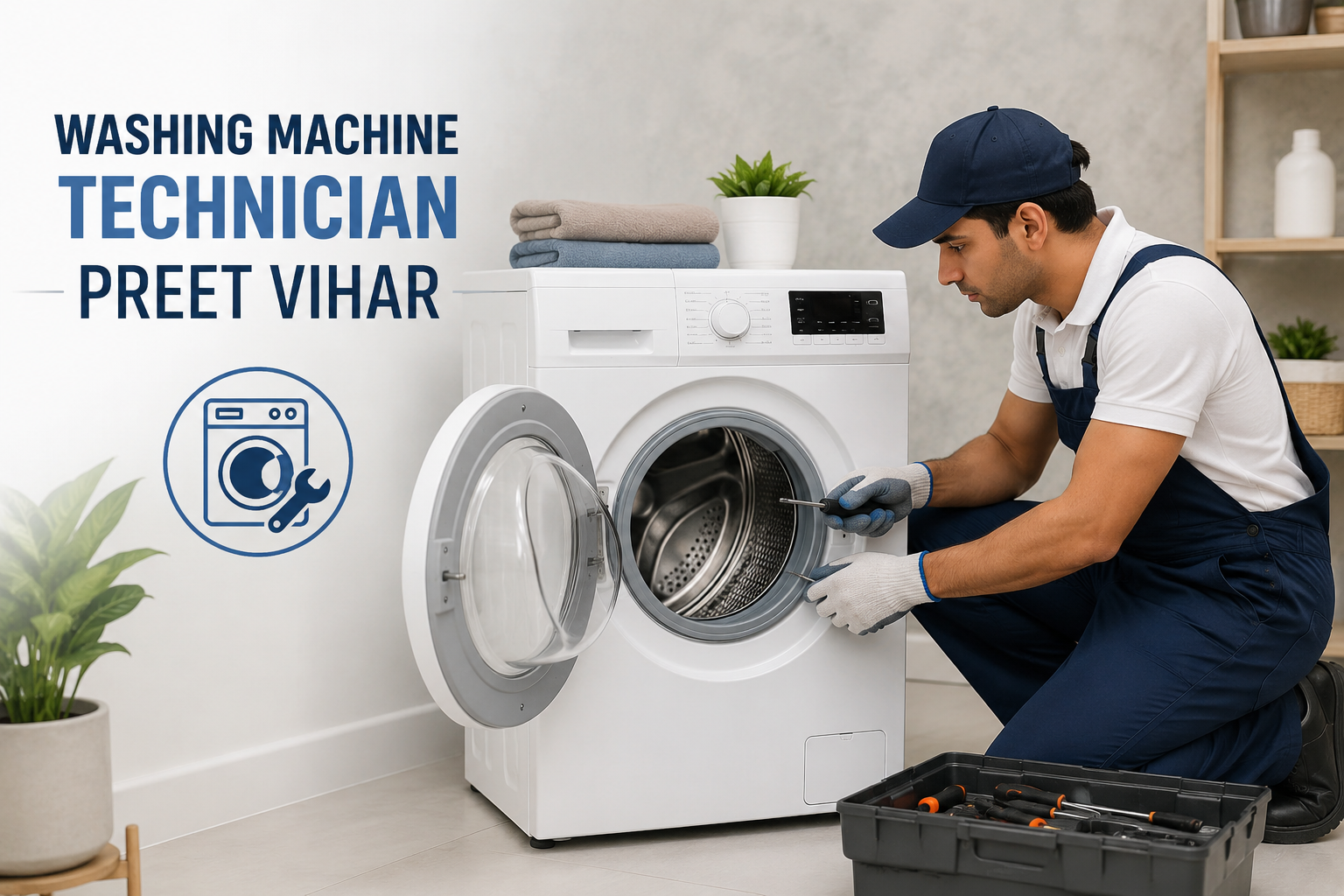 Washing Machine Technician Preet Vihar – Fast, Reliable & Affordable Service