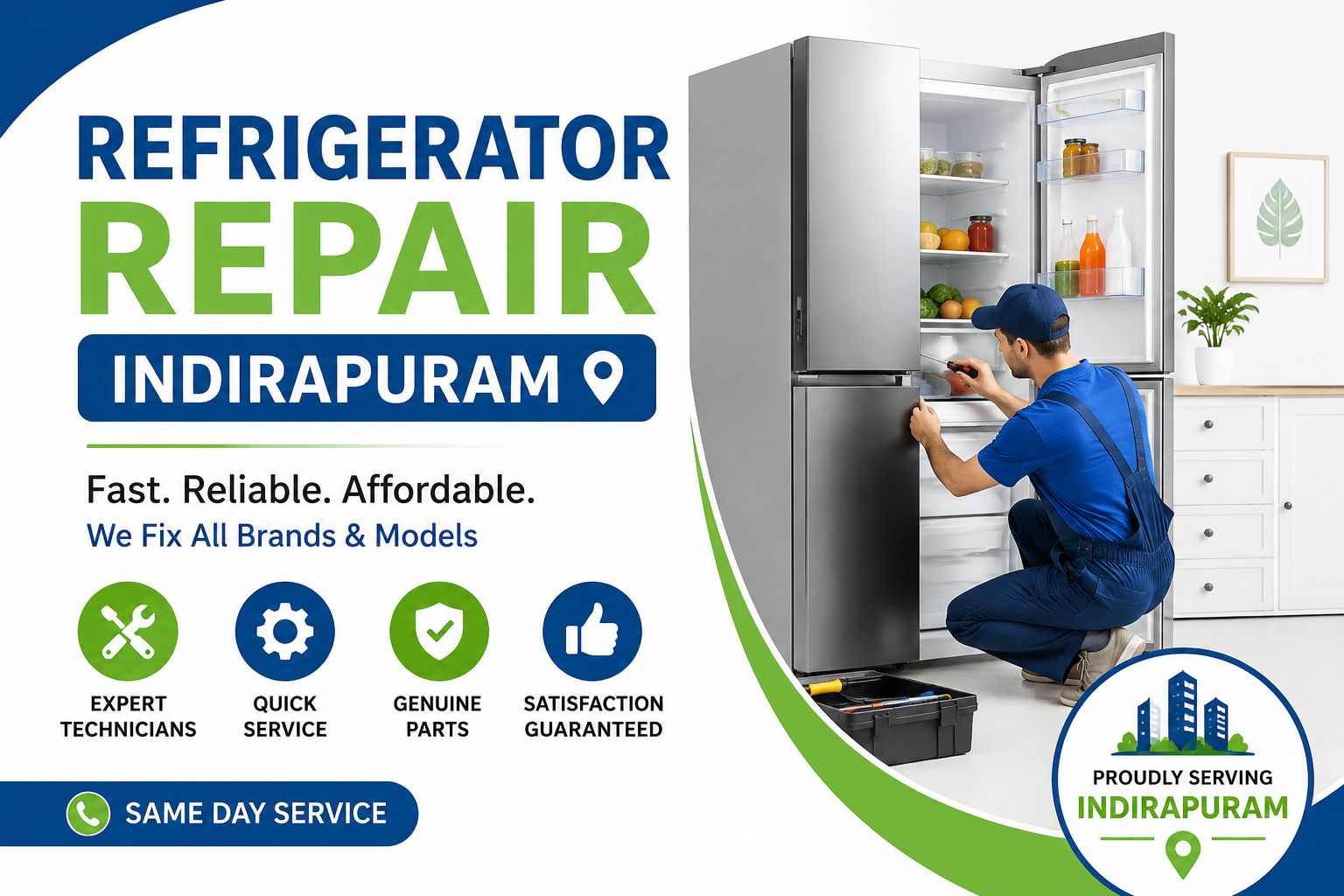 Refrigerator Repair Indirapuram – Fast & Affordable Fridge Service at Home