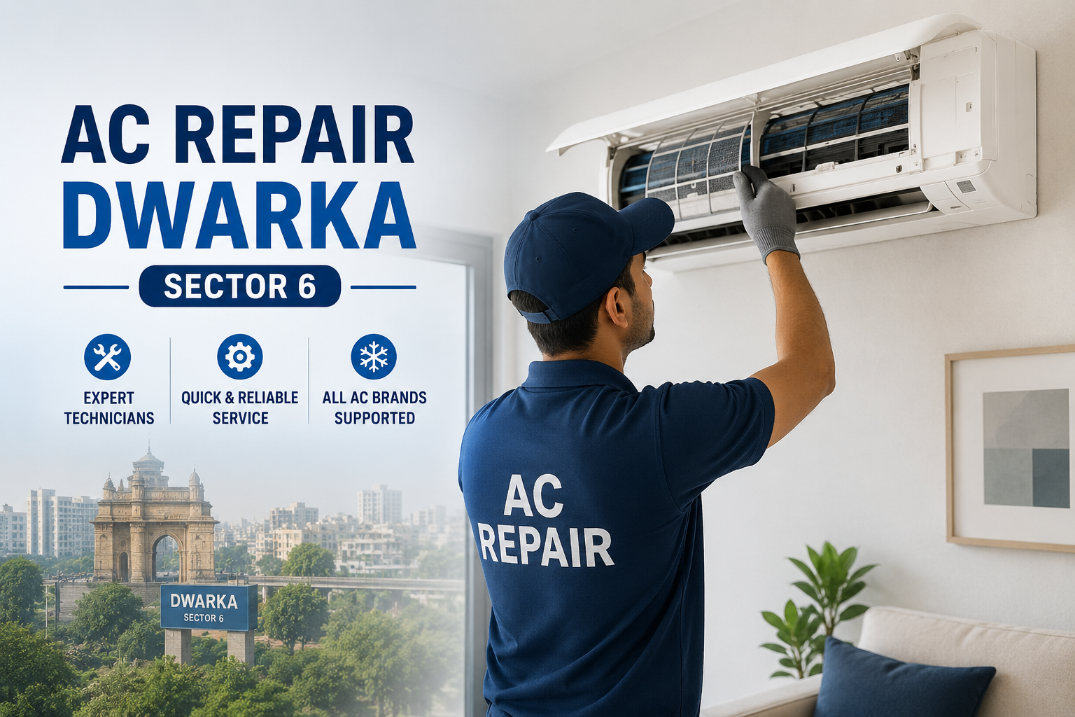AC Repair Dwarka Sector 6 – Reliable AC Services for Every Home and Office