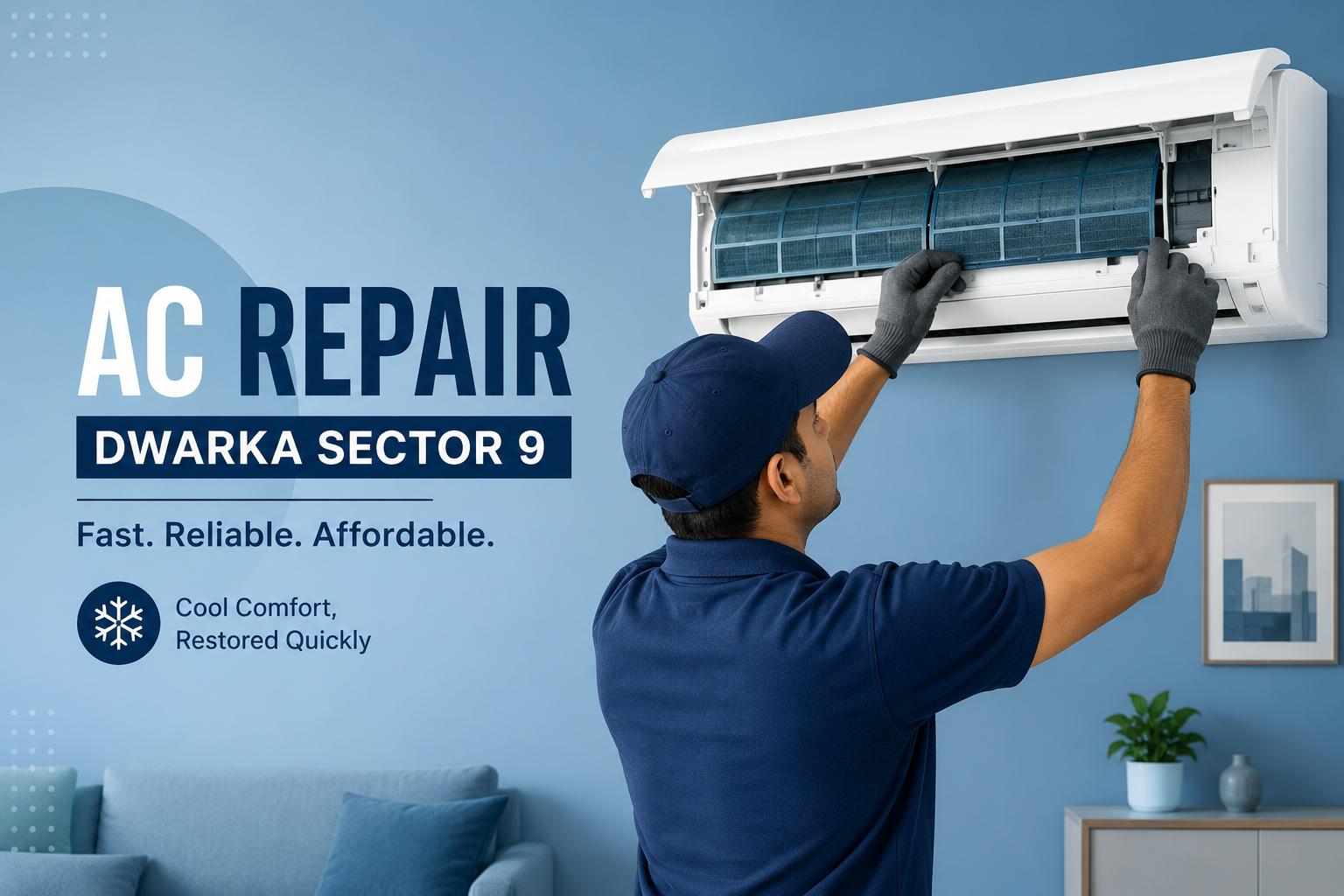 AC Repair Dwarka Sector 9 – Professional AC Service for Homes and Offices