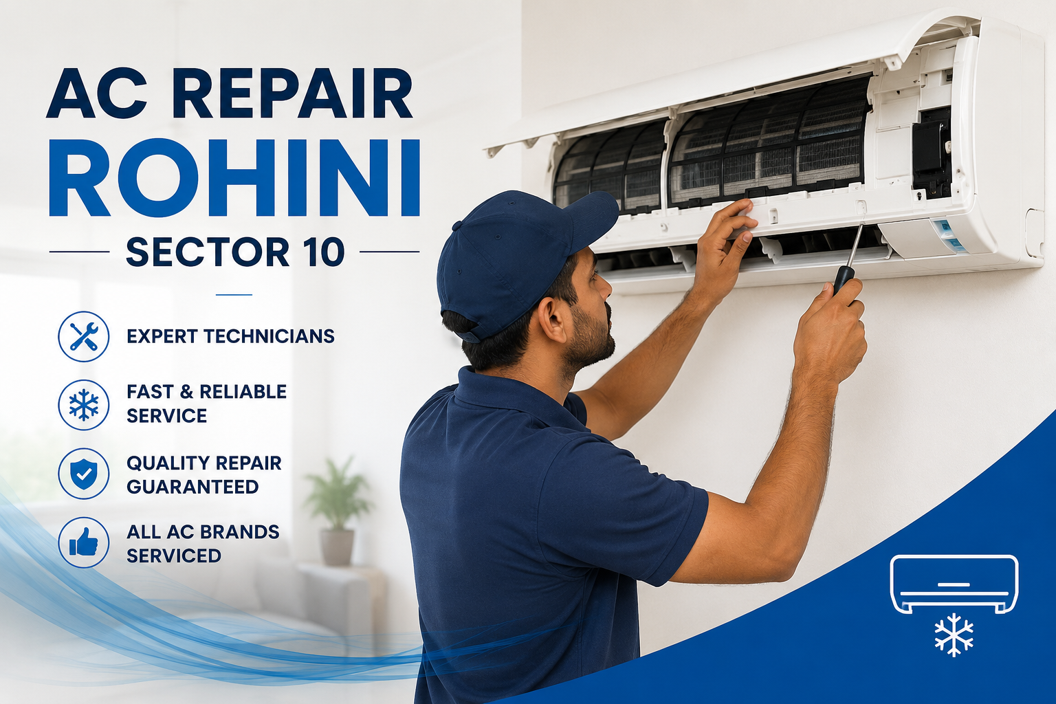 AC Repair Rohini Sector 10 – Fast, Affordable & Professional AC Services