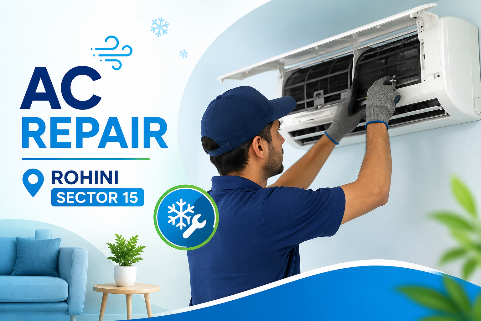 AC Repair Rohini Sector 15 – Fast, Affordable & Professional AC Services
